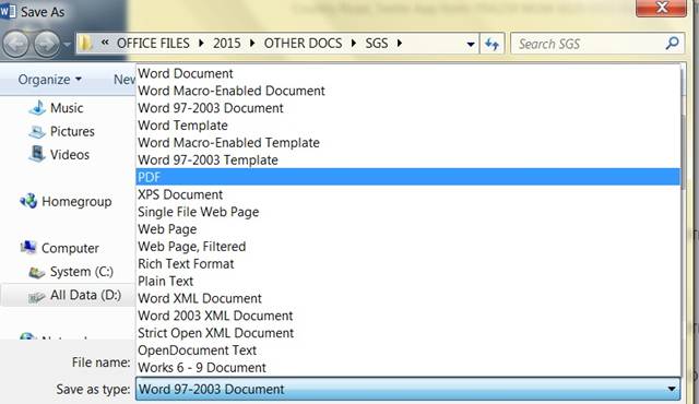 Cara Menyimpan File Dalam Format PDF di MS Word