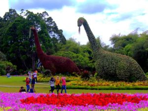 [Foto] Ada Dinosaurus di Taman Bunga Nusantara