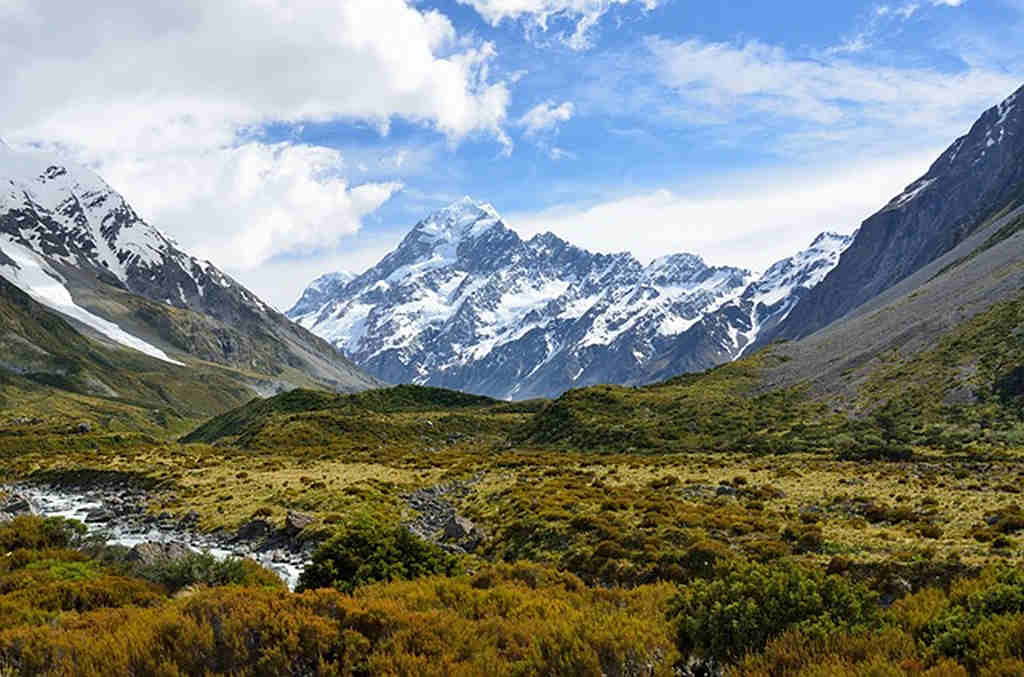 Pemandangan Indah Mount Cook atau Gunung Aoraki - Gunung Tertinggi Di Selandia Baru