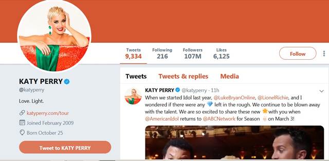3 Orang Dengan Follower Terbanyak di Twitter - Jumlah Pengikutnya Melebihi Penduduk Indonesia