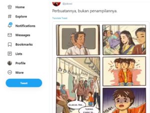 Pak Jokowi : Jangan Nilai Orang Dari Penampilan Lihat Perbuatannya